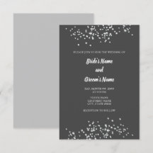 Elegant Rhinestones bröllopsinbjudan