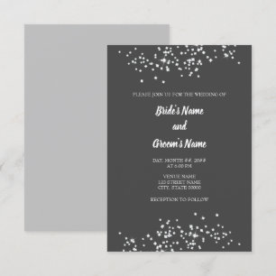 Elegant Rhinestones bröllopsinbjudan Inbjudningar