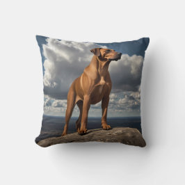 Elegant Rhodesian Ridgeback Dekorativ kudde