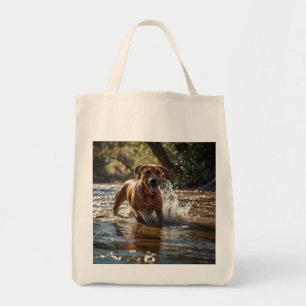 Elegant Rhodesian Ridgeback Livsmedel Tote Tygkasse