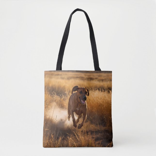 Elegant Rhodesian Ridgeback Shoulder Tote Tygkasse (Framsida)
