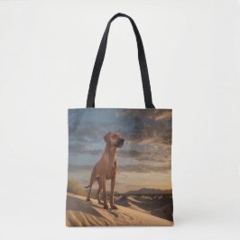 Elegant Rhodesian Ridgeback Shoulder Tote Tygkasse