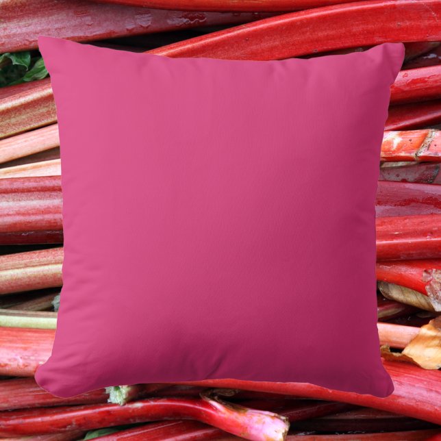 Elegant Rhubarb Pink Soft, Stylish Accent Kudde (Skapare uppladdad)