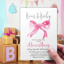 Elegant Ribbon Rosa Bows and Flicka Baby Shower