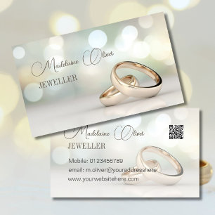 Elegant Ringar QR Professionell Events Jeweler Visitkort
