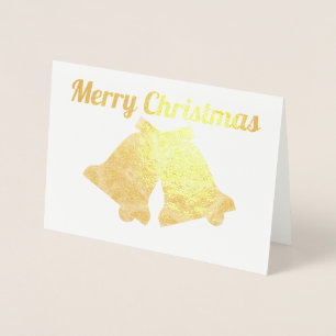 Elegant Ringning Klockor Fractal Art God jul Folierat Kort