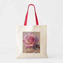 Elegant Ro Bild Tote Bag Tygkasse