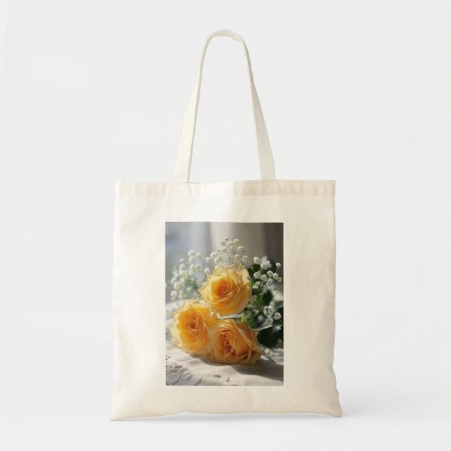 Elegant Ro Bild Tote Bag Tygkasse (Framsidan)