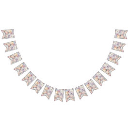 Elegant Ro Blommar Vimplar