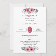 Elegant Ro Blommor för anpassade babyskor