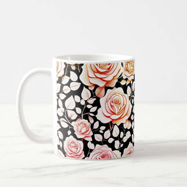 Elegant Ro Blooms Kaffemugg (Vänster)