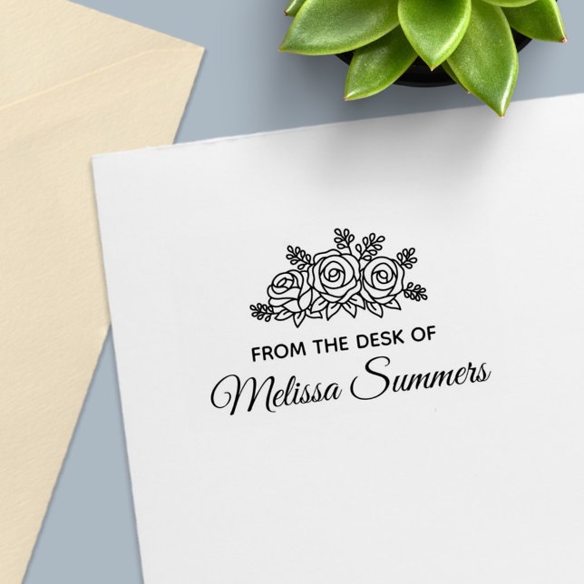 Elegant Ro Bouquet Flowers från Desk of Självfärgande Stämpel (Skapare uppladdad)