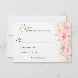 Elegant Ro bröllop OSA Kort