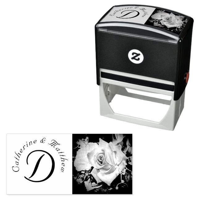 Elegant Ro Bröllop Självfärgande Stämpel (In Situ)