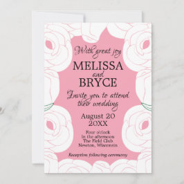 Elegant ro bröllopsinbjudan inbjudningar