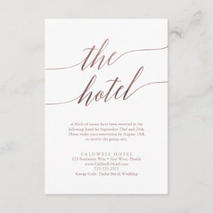 Elegant Ro Calligraphy Hotel-hölje Tilläggskort