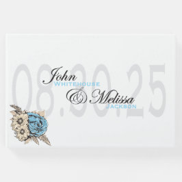 Elegant ro-design med skriptet namn gästböcker