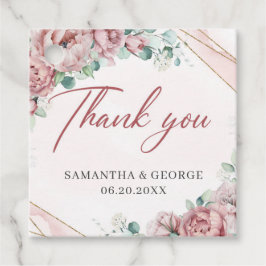 Elegant ro eucalyptus bröllopsförmån märkre gåvor etiketter