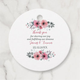 Elegant Ro Flower Personlig Bröllop Gåvor Etiketter