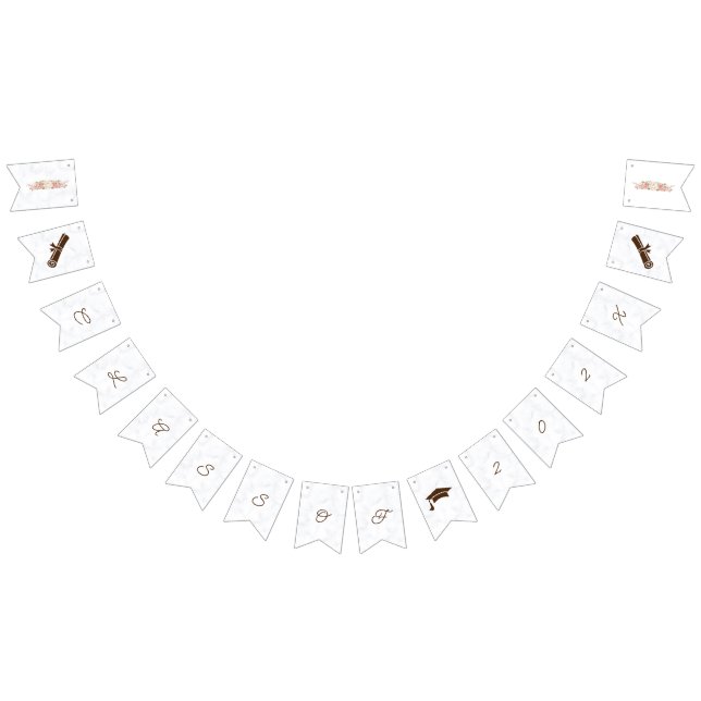 Elegant Ro Flowers Personlig Studenten Vimplar (Alla)