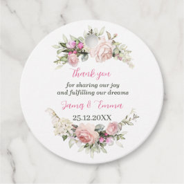 Elegant Ro Flowers Personligt bröllp Gåvor Etiketter
