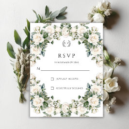 Elegant Ro Garden bröllopsdag OSA Kort