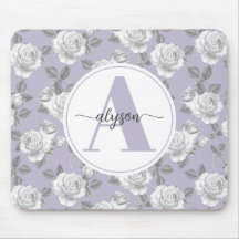 Elegant Ro Garden i Lavender Monogram musmatta