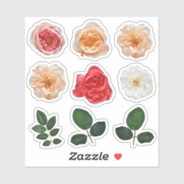 Elegant Ro Garden Kiss Klipp vinyletikett Lakan Klistermärken