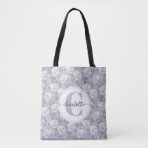 Elegant Ro Garden Monogram Lavender