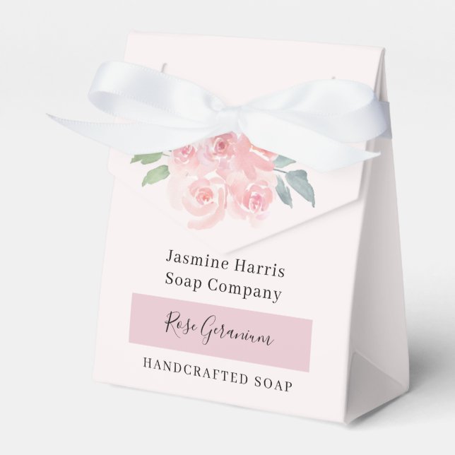 Elegant Ro Geranium Handcrafts Soap Favoritbox Presentaskar (Framsidan Sidan)