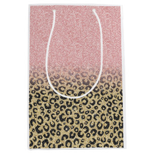 Elegant Ro Glitter Black Leopard Skriv ut