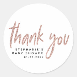 Elegant Ro Glitter Flickor-babyskor för barn i Gul Runt Klistermärke