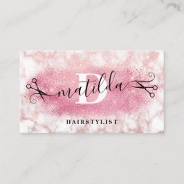 Elegant ro glitter frisyr visitkort
