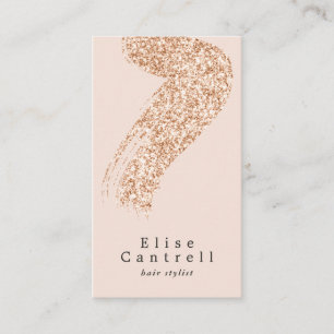 Elegant ro glitter guld, borstning rosa visitkort