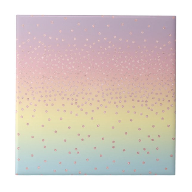 Elegant ro glitter-konfektdiagram kakelplatta (Framsidan)