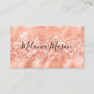Elegant Ro Glitter Makeup Artist Sparkly Visitkort