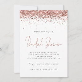 Elegant Ro Glitter Möhippa White Inbjudningar