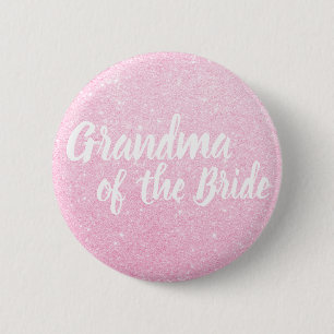 Elegant ro glitter-mormor från bruden knapp