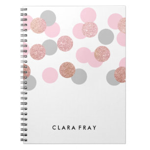 elegant ro glitter pastellkonfektyr rosa anteckningsbok