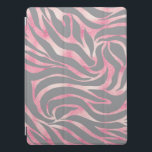 Elegant Ro Glitter Zebra Grått Animaliska utskrift iPad Pro Skydd<br><div class="desc">Den här exotiska handritade Gråttet och den estetiska fotografibilden av Exotic Stil och Faux Guld i Zebra tryck är perfekt för att ge en elegant vid Ron Glitter eller Glam Home Decor. Ett modernt trendig zebra-djurtryck fyllt med rosa färg vågigt linjer och stroke, som bildar en vackert tropiska abstrakt-konst för...</div>