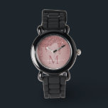 Elegant Ro Gnistra Guld Glitter driver Monogram Armbandsur<br><div class="desc">Girly Ro Gnistra Glitter driver Monogram Watch med mode faux  rosa/ro Guld guld på glitter på chic med anpassningsbar monogram och namn. Kontakta oss på cedarandstring@gmail.com om du behöver hjälp med designen eller matchande produkter.</div>