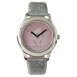 Elegant Ro Gnistra Guld Glitter driver Monogram Armbandsur