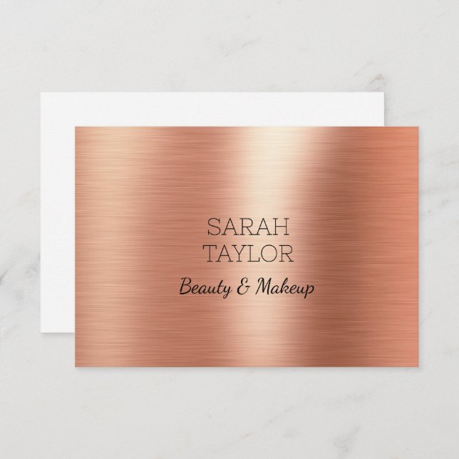 Elegant Ro Gold Foil Black Gift Certificate (Fram/baksida)