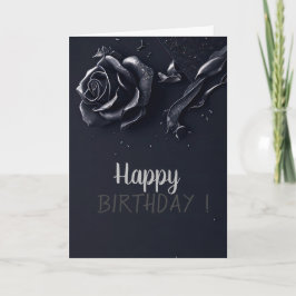 Elegant Ro Gothic Birthday Kort