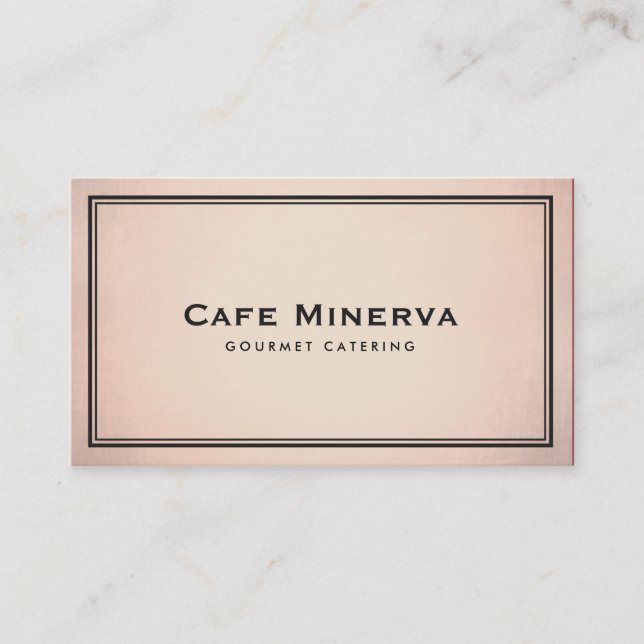 Elegant Ro guds Professionell Catering Visitkort (Framsida)