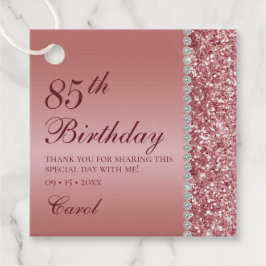 Elegant Ro Guld 85:e födelsedag Tack Gåvor Etiketter