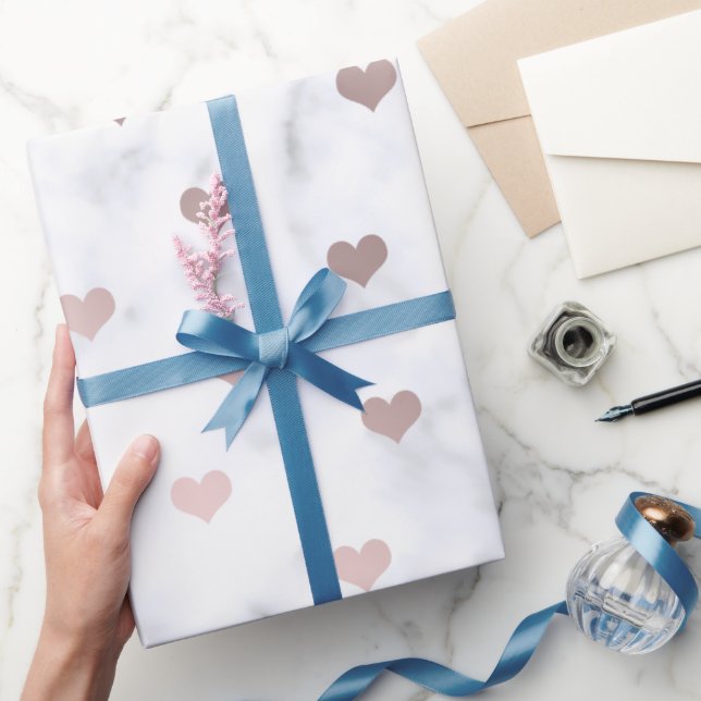 Elegant ro guld Alla hjärtans dag i mönster Presentpapper (Gifting)