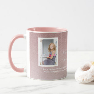 Elegant Ro Guld Bautizo Baptism Girl Photo Mugg