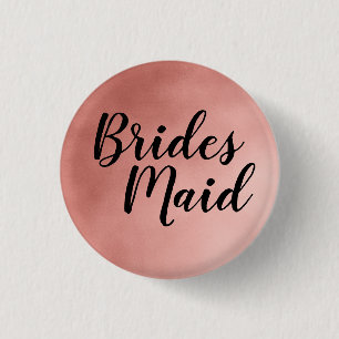 Elegant Ro Guld Bridesmaid Bröllop Knapp