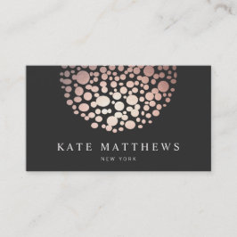 Elegant Ro Guld Circles Beauty Salon Visitkort